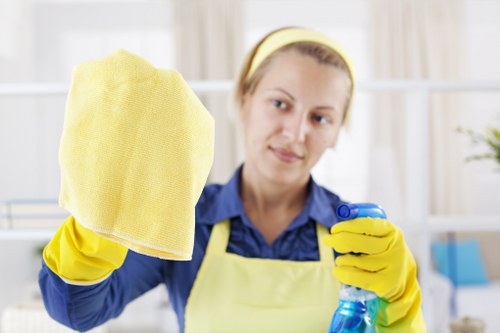 Final safety check after a carpet cleaning job