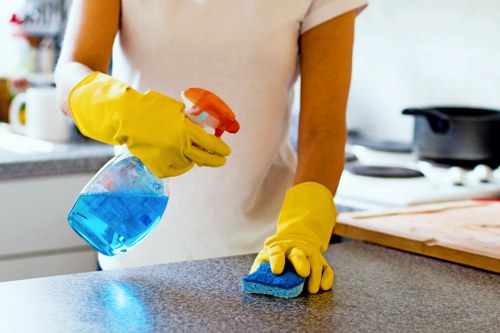 Detailed office cleaning in SW7 for desks and shared surfaces
