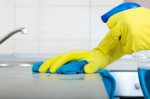 Stair carpet cleaning detail