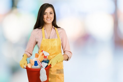 Domestic cleaning service in SW7 for a modern kitchen and dining area