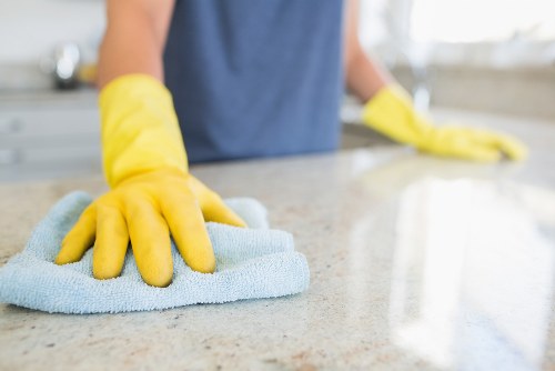 Work area kept safe during carpet cleaning operations