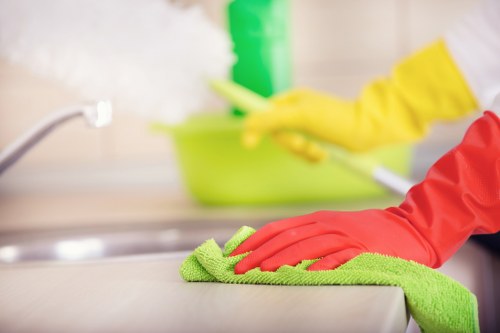 Deep carpet cleaning equipment used in an SW7 property